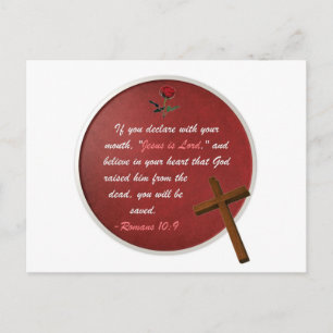 Romeinen 10:9 briefkaart