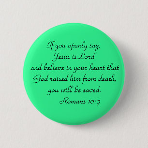 Romeinen 10:9 Button
