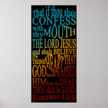 Romeinen 10:9 Poster