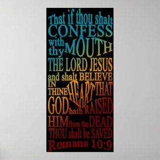 Romeinen 10:9 Poster
