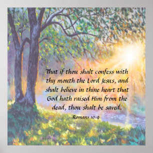 Romeinen 10:9 poster