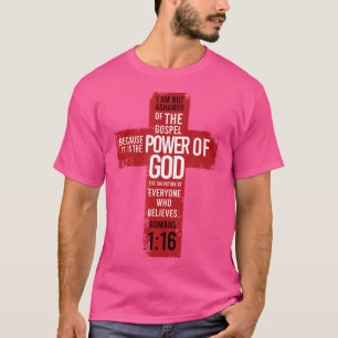 Romeinen 116 Bijbelse Verse Religie Jezus Kruis Ch T-shirt