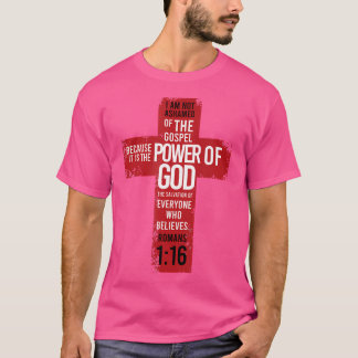 Romeinen 116 Bijbelse Verse Religie Jezus Kruis Ch T-shirt