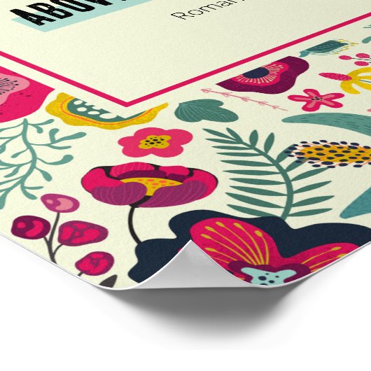 Romeinen 12:10 Vet Bloemen Abstract Eer Elkaar Poster (Hoek)