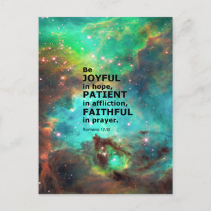 Romeinen 12:12 briefkaart