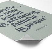 Romeinen 12:12 poster (Hoek)