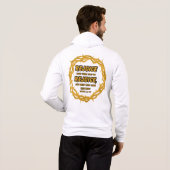 Romeinen 12:15 KJV Bijbel Schrift Full-Zip Mannen Hoodie (Achterkant volledig)