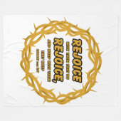 Romeinen 12:15 KJV Bijbel Schrift Verse Fleece Deken (Voorkant (Horizontaal))