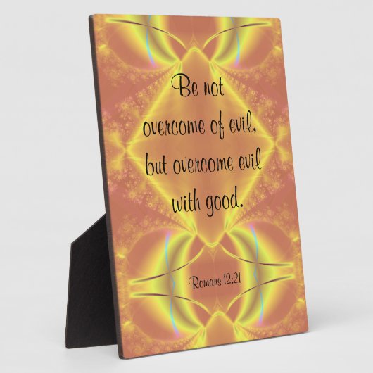Romeinen 12:21 Plaque Fotoplaat (Zijkant)