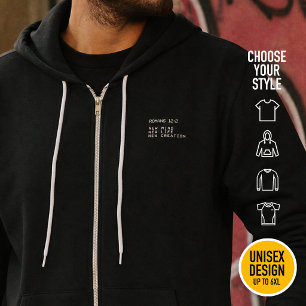 Romeinen 12:2 Nieuwe Geest Leven Creatie Minimalis Hoodie
