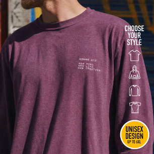 Romeinen 12:2 Nieuwe Geest Leven Creatie Minimalis Tri-Blend Shirt