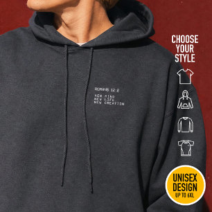 Romeinen 12:2 Nieuwe Geest Leven Schepping Minimal Hoodie