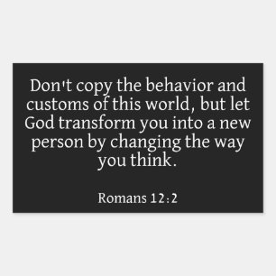 Romeinen 12:2 Sticker
