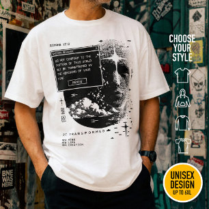 Romeinen 12:2 Vernieuw Uw Geest Systeem Bericht Wa T-shirt