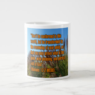 Romeinen 12:2 WEBU Mug Extra Grote Beker