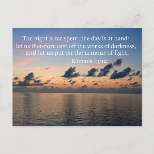 Romeinen 13:12 briefkaart (Voorkant)