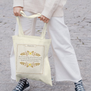 Romeinen 15:13 Bloemrijke Christelijke Tote Bag
