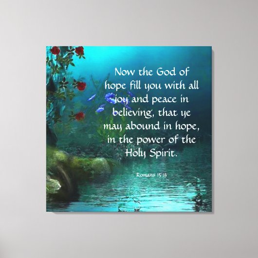 Romeinen 15:13 canvas afdruk (Voorkant)