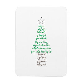 Romeinen 15:13 kerstboom God Hope Joy & Peace Magneet