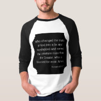 Romeinen 1:25 Bijbelvers citaat KJV Mannen