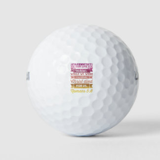 Romeinen 5:8 Bijbelvers ontwerp Golfballen