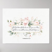 Romeinen 5:8. Floral Bible Verse Poster (Voorkant)
