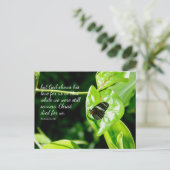 Romeinen 5:8 Vlinderblad Briefkaart (Staand voorkant)