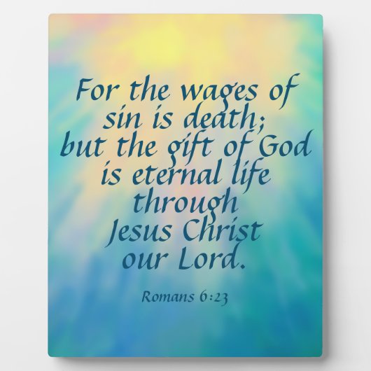 Romeinen 6:23 fotoplaat (Voorkant)