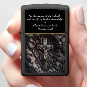Romeinen 6:23 Kunstzinnige afbeelding van verbrand