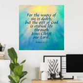 Romeinen 6:23 poster (Thuiskantoor)