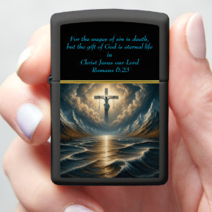 Romeinen 6:23 Verlosser boven de brandende wateren