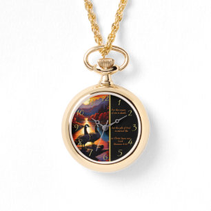 Romeinen 6:23 Witte Kerk goud Horloge