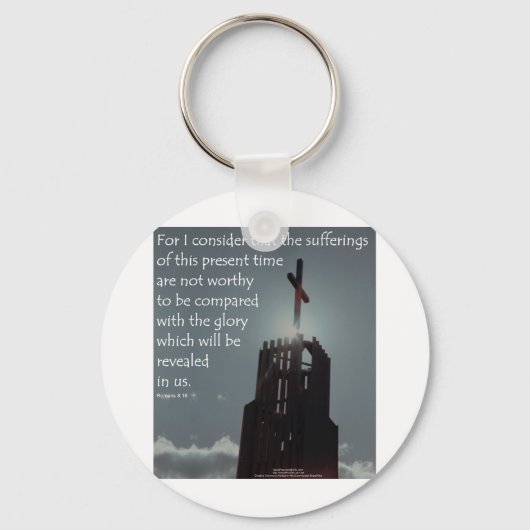 Romeinen 8:18 Te onthullen glorie Sleutelhanger (Voorkant)