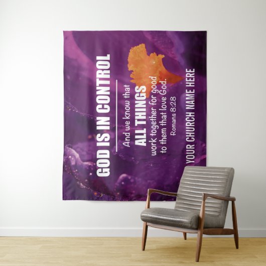 Romeinen 8:28 ALLE DINGEN WERKEN SÁMEN Kerk Wandkleed (In situ)