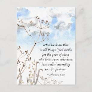 Romeinen 8:28 Alles wat God goed doet Briefkaart