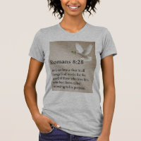 Romeinen 8:28 Bijbelvers Dames T-shirt