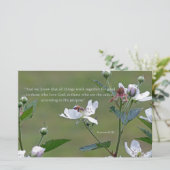 Romeinen 8:28 briefpapier (Staand voorkant)