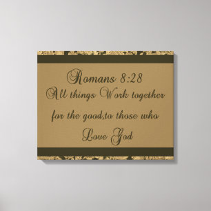 Romeinen 8:28 canvas afdruk