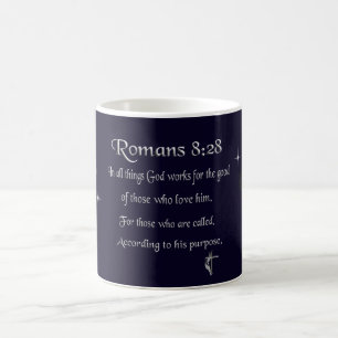 Romeinen 8:28 christelijke Bijbelvers Koffiemok