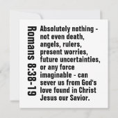 (Romeinen 8:38-39 CSB) Kaart (Achterkant)