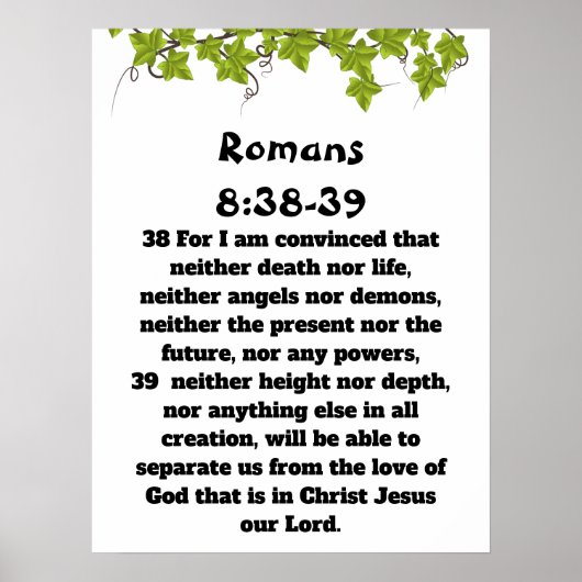 Romeinen 8:38-39 poster (Voorkant)