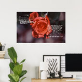 Romeinen 8 Roos Poster (Thuiskantoor)