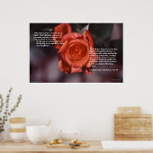 Romeinen 8 Roos Poster (Keuken)