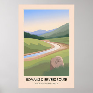 Romeinen en Reivers Route Schotland's Grote Routes Poster