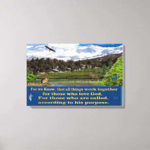 Romeinen poster doek, omwikkeld met 8:28 canvas afdruk