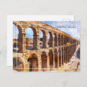 Romeins aquaduct, Segovia. Spanje. Briefkaart (Voorkant / Achterkant)
