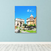Romeins forum canvas afdruk (Insitu (Houten vloer))