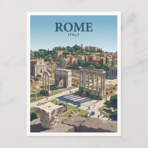 Romeins Forum Rome Italië Briefkaart