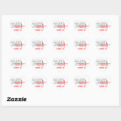 Romeins hart sticker (Vel)
