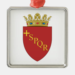 Romeins Wapen (SPQR) (Rome, Italië) Metalen Ornament